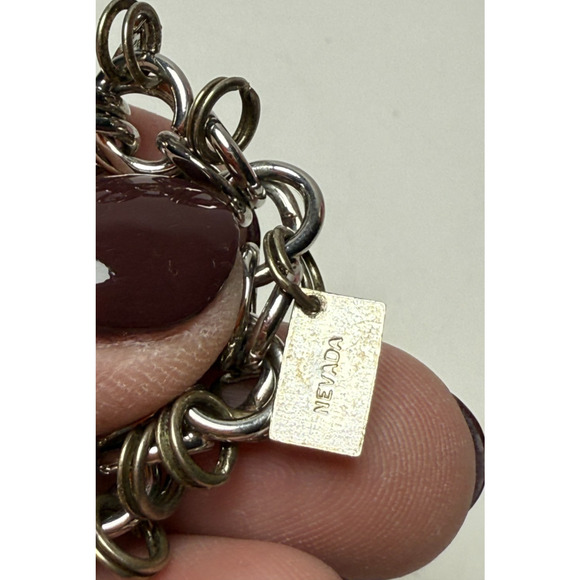 Vtg JACOBY BENDER JB 7.25" Silver Overlay Charm Bracelet Walt Disney Productions - Picture 5 of 7